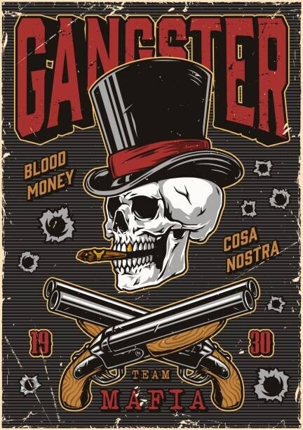 IMOGI Plakát, Obraz - Poster with skeleton skull in top hat, IMOGI, 30 × 40 cm