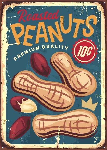 lukeruk Plakát, Obraz - Peanuts vintage metal sign design, lukeruk, 30 × 40 cm