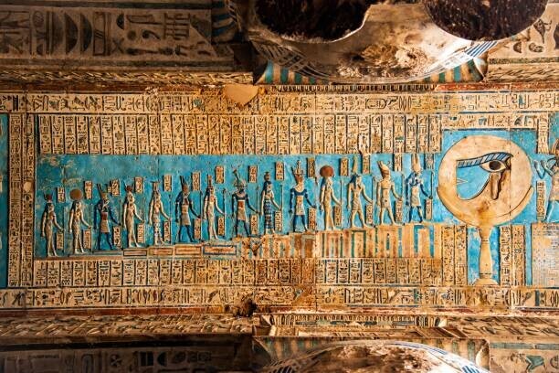 Paul Biris Plakát, Obraz - Astronomical Ceiling, Temple of Hathor Dendera,, Paul Biris, 40 × 26.7 cm
