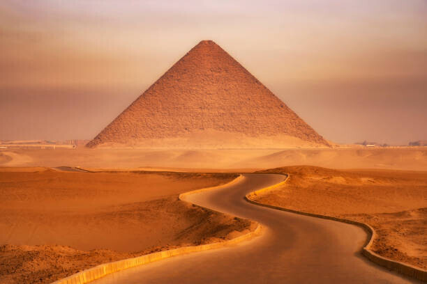 TONNAJA Plakát, Obraz - Red Pyramid of Dahshur, TONNAJA, 40 × 26.7 cm