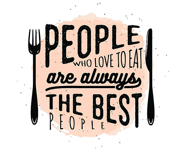 tatianazaets Plakát, Obraz - Food related typographic quote, tatianazaets, 40 × 33.3 cm