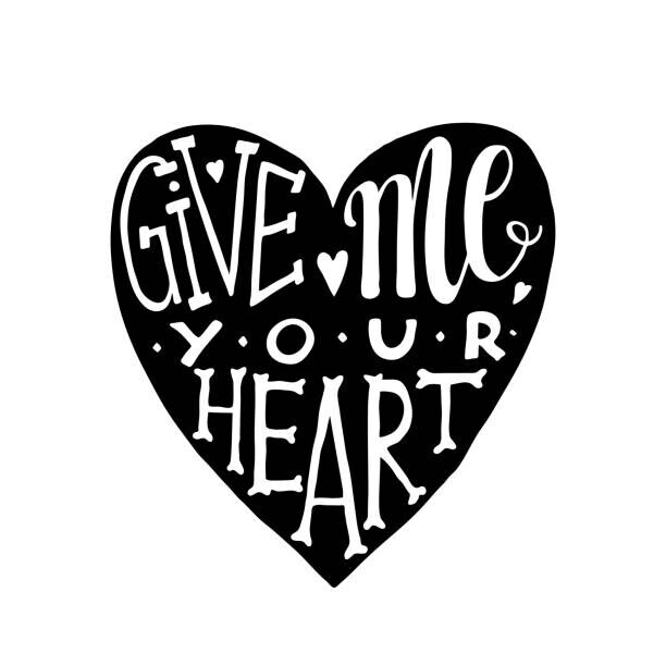Olha_Kostiuk Plakát, Obraz - Romantic love poster with heart, Olha_Kostiuk, 40 × 40 cm
