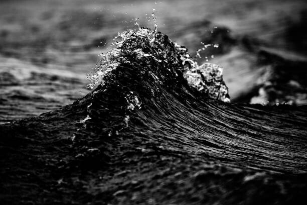 stock_colors Plakát, Obraz - splashing wave, stock_colors, 40 × 26.7 cm