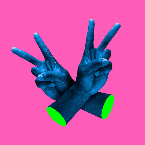 master1305 Plakát, Obraz - Contemporary minimalistic artwork in neon bold, master1305, 40 × 40 cm