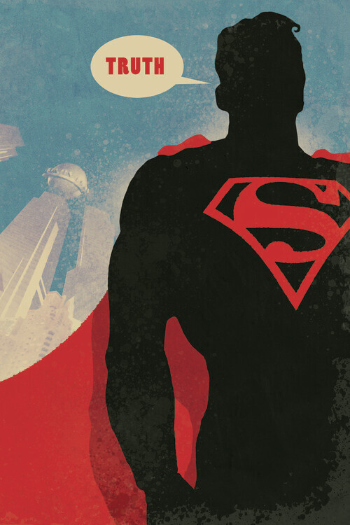 Europosters Plakát, Obraz - Superman Core - Truth, 26.7 × 40 cm
