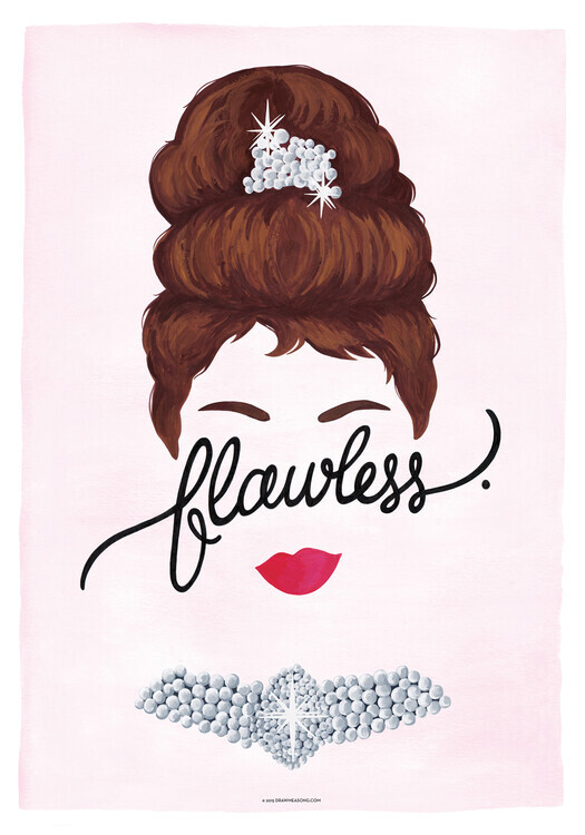 Nour Tohme Plakát, Obraz - Flawless Audrey, Nour Tohme, 26.7 × 40 cm