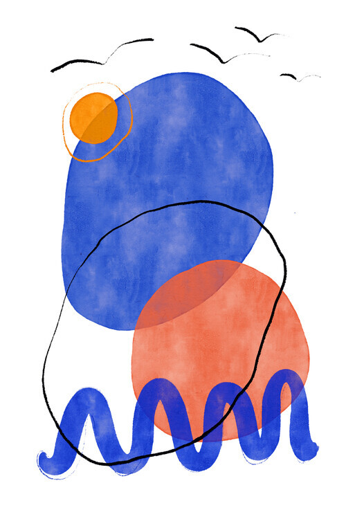 Treechild Plakát, Obraz - Playing Shaped No 6, Treechild, 26.7 × 40 cm