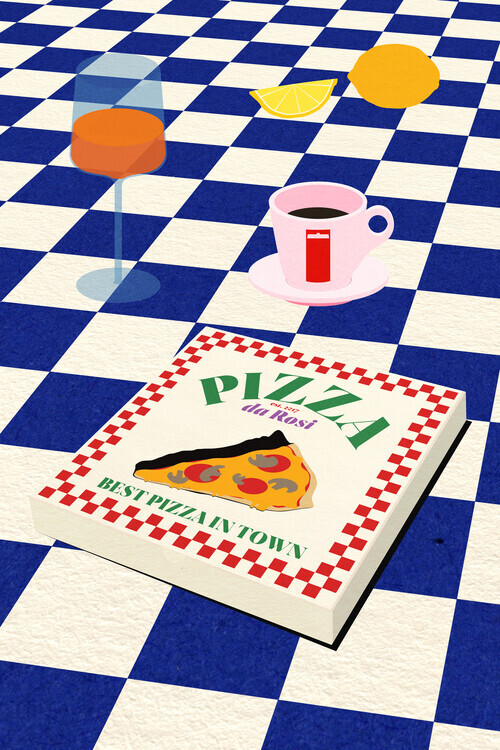 Rosi Feist Plakát, Obraz - The Italian Menu, Rosi Feist, 26.7 × 40 cm