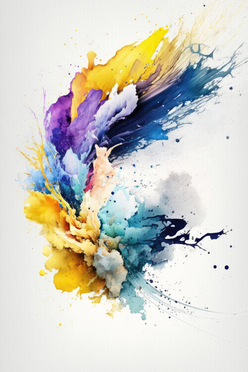 Mauro Plakát, Obraz - Mystic Fluidity, Mauro, 26.7 × 40 cm