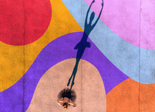 Artur Debat Plakát, Obraz - Directly above view of ballerina dancing, Artur Debat, 40 × 30 cm
