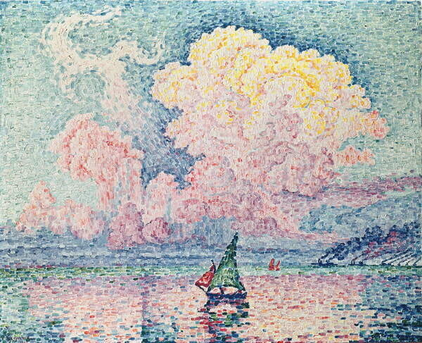 Signac, Paul Plakát, Obraz - Antibes, the Pink Cloud, 1916, Signac, Paul, 40 × 30 cm