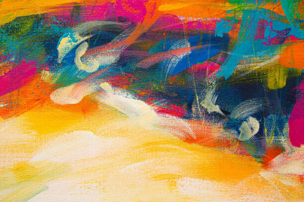 ivanastar Plakát, Obraz - Abstract Acrylic Painting Textured Background, ivanastar, 40 × 26.7 cm