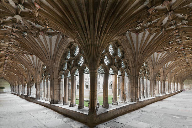 Terence Waeland / Design Pics Plakát, Obraz - Ornate Ceiling And Pillars Around Canterbury, Terence Waeland / Design Pics, 40 × 26.7 cm
