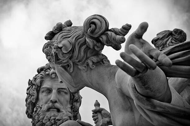 Orietta Gaspari Plakát, Obraz - Pallas-Athene-Brunnen, Vienna - B&W, Orietta Gaspari, 40 × 26.7 cm