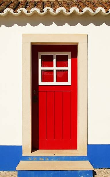 tfazevedo Plakát, Obraz - Red door, tfazevedo, 26.7 × 40 cm