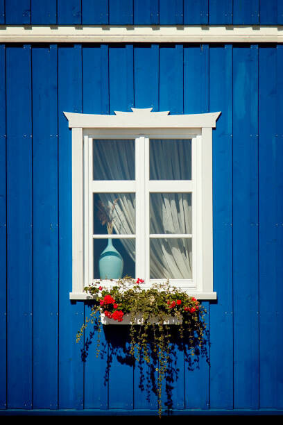 Nadya Dezhurko Plakát, Obraz - Window #5. Ultramarine, Nadya Dezhurko, 26.7 × 40 cm