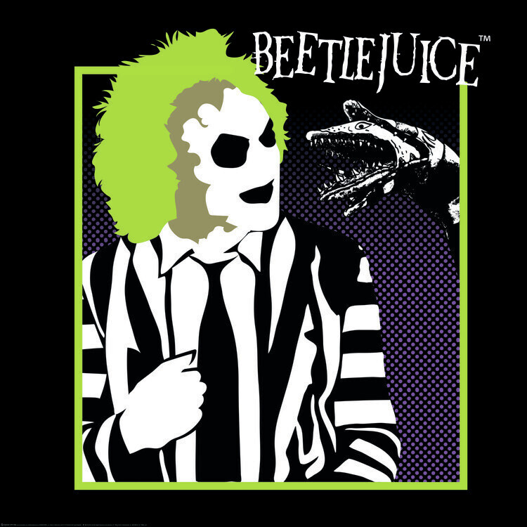 Europosters Plakát, Obraz - Beetlejuice - Sandworm, 40 × 40 cm