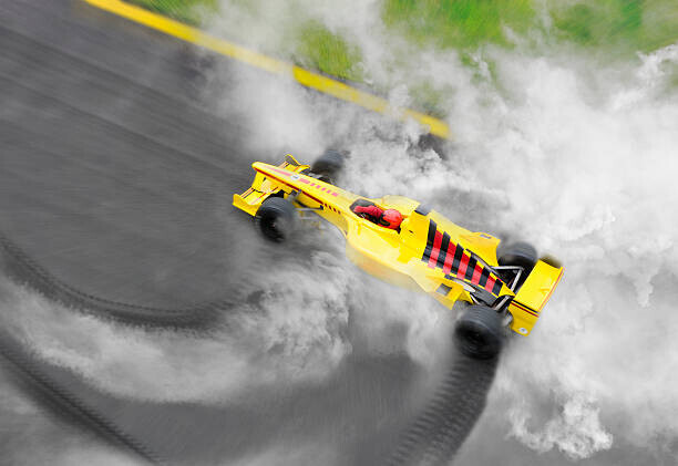 David Madison Plakát, Obraz - Racecar Skidding at High Speed, David Madison, 40 × 26.7 cm
