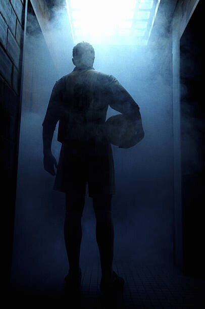 Photo and Co Plakát, Obraz - Football player entering steam room, rear view, Photo and Co, 26.7 × 40 cm