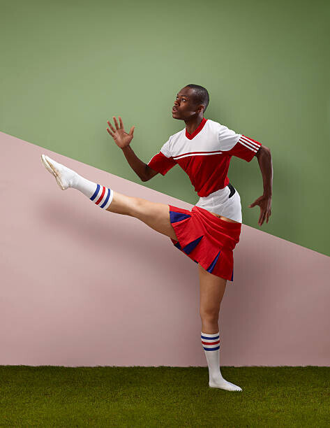 Tim Macpherson Plakát, Obraz - Footballer top, cheer leader bottom, Tim Macpherson, 30 × 40 cm