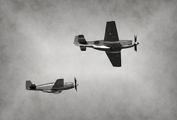 icholakov Plakát, Obraz - Old fighter planes, icholakov, 40 × 26.7 cm