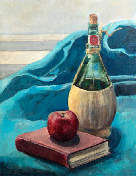 Dan Totilca Plakát, Obraz - Vintage Still Life Composition Oil Painting, Dan Totilca, 30 × 40 cm