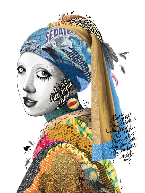 Nour Tohme Plakát, Obraz - All Mad Here, Nour Tohme, 30 × 40 cm