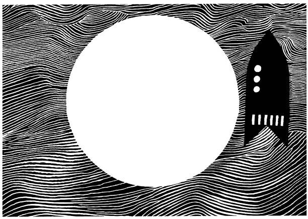 CSA Images Plakát, Obraz - Space Ship Moon, CSA Images, 40 × 30 cm