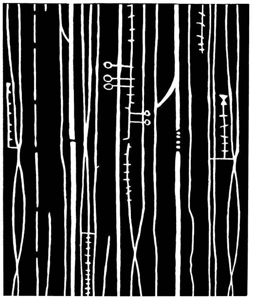 CSA Images Plakát, Obraz - Random Line Pattern, CSA Images, 34 × 40 cm