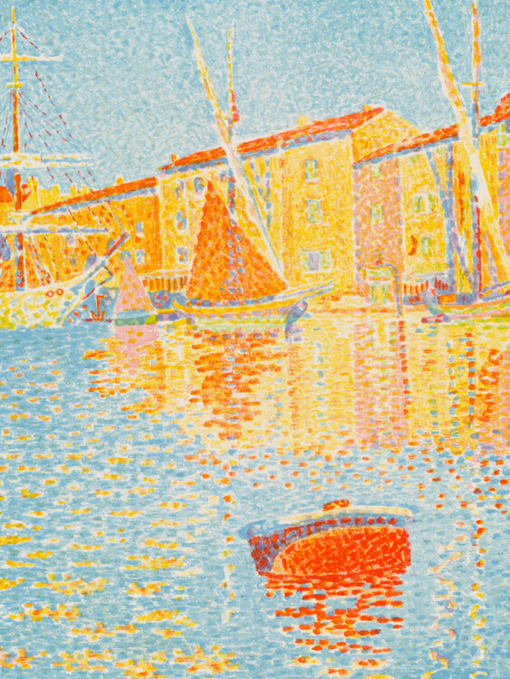 Paul Signac Plakát, Obraz - The Buoy, Paul Signac, 30 × 40 cm