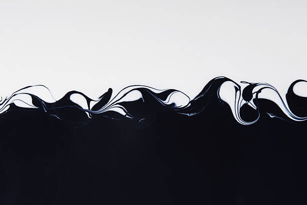 Paul Taylor Plakát, Obraz - Black and White Paint Mixing, Paul Taylor, 40 × 26.7 cm