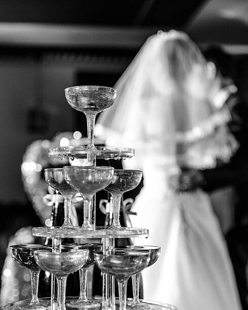 FernandoChee Plakát, Obraz - Black and white wedding photos, FernandoChee, 30 × 40 cm