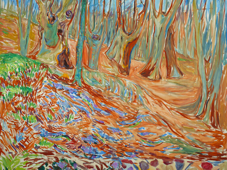 Edvard Munch Plakát, Obraz - Elm Forest in Spring, Edvard Munch, 40 × 30 cm