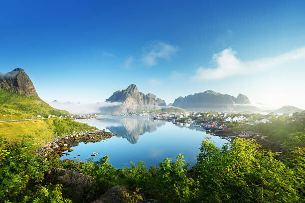 IakovKalinin Plakát, Obraz - Reine Village, Lofoten Islands, Norway, IakovKalinin, 40 × 26.7 cm