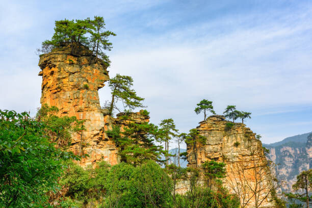 efired Plakát, Obraz - Fabulous view of quartz sandstone pillars, efired, 40 × 26.7 cm