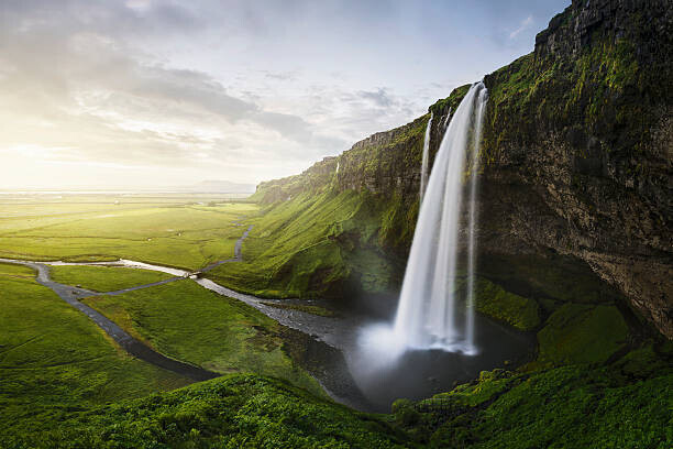 Viaframe Plakát, Obraz - Seljalandsfoss waterfall, Viaframe, 40 × 26.7 cm