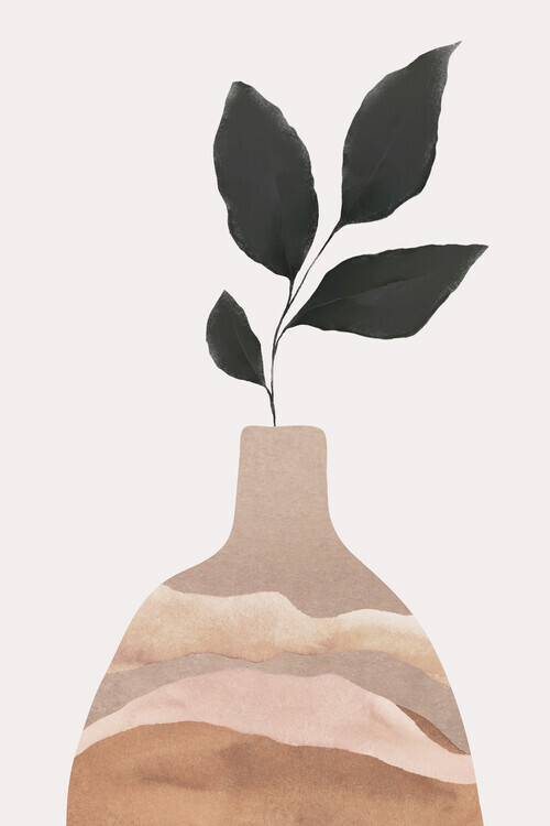Melloi Art Prints Plakát, Obraz - Vase layers, Melloi Art Prints, 26.7 × 40 cm