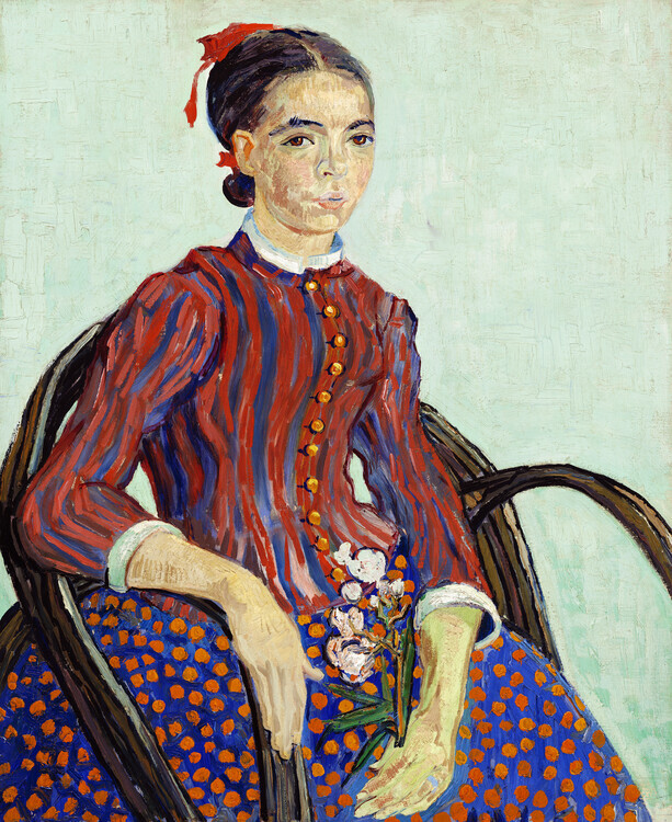 Vincent van Gogh Plakát, Obraz - La Mousmé (1888), Vincent van Gogh, 32.7 × 40 cm