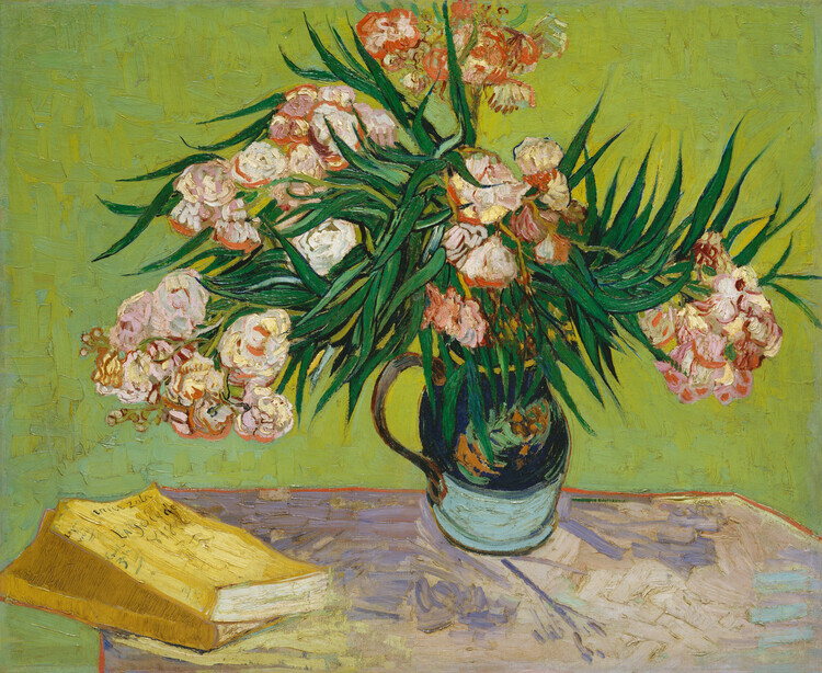 Vincent van Gogh Plakát, Obraz - Oleanders (1888), Vincent van Gogh, 40 × 32.7 cm