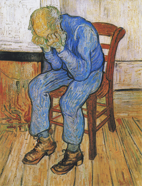 Vincent van Gogh Plakát, Obraz - At Eternity's Gate (1890), Vincent van Gogh, 30 × 40 cm