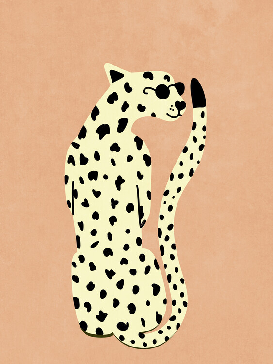 Raissa Oltmanns Plakát, Obraz - Cool Cheetah, Raissa Oltmanns, 30 × 40 cm