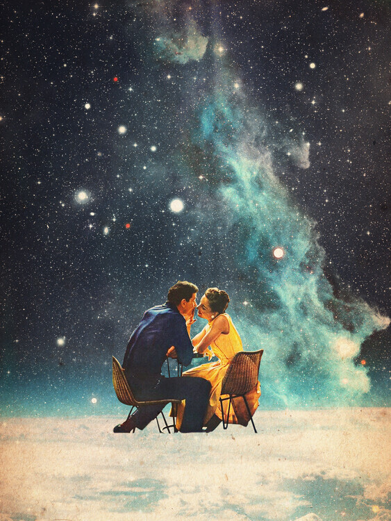 Frank Moth Plakát, Obraz - Take You To the Stars for a Second Date, Frank Moth, 30 × 40 cm