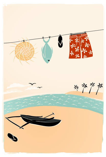 LucidSurf Plakát, Obraz - Tahiti French Polynesia beach, LucidSurf, 26.7 × 40 cm