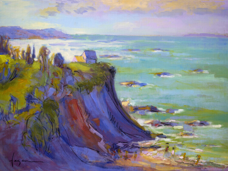 Dorothy Fagan Plakát, Obraz - Colorful cliff, Dorothy Fagan, 40 × 30 cm