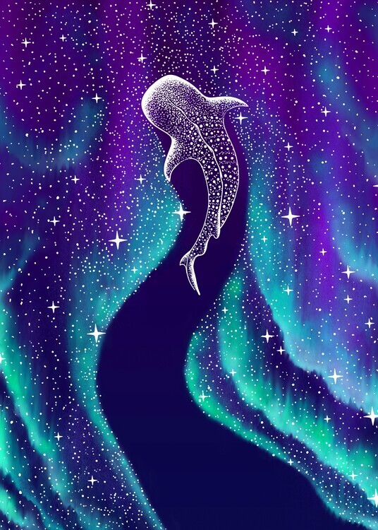 Aliriza Cakir Plakát, Obraz - Star Eater In Northern Lights, Aliriza Cakir, 30 × 40 cm
