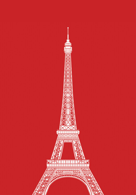 zaglono Plakát, Obraz - Tour Eiffel, zaglono, 26.7 × 40 cm