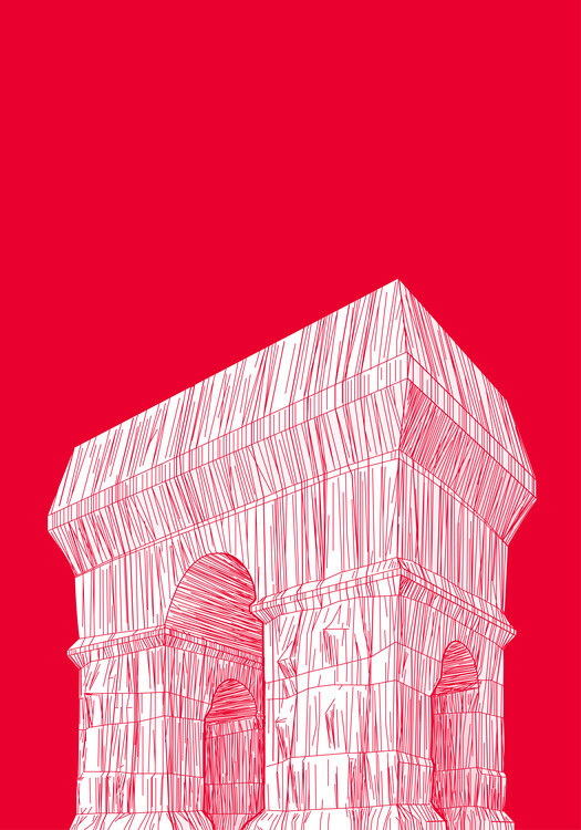 zaglono Plakát, Obraz - De triomphe wrapped, zaglono, 26.7 × 40 cm