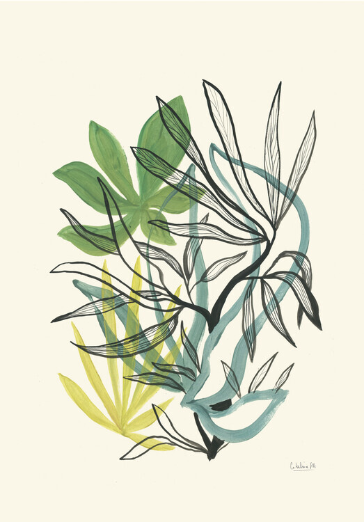 Catalina Somolinos Plakát, Obraz - Foliage N.4, Catalina Somolinos, 26.7 × 40 cm
