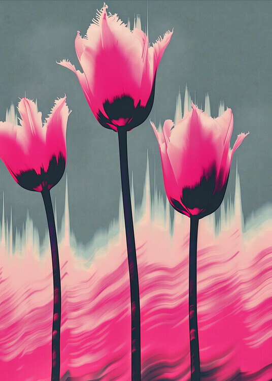 Andreas Magnusson Plakát, Obraz - The Tulips, Andreas Magnusson, 30 × 40 cm