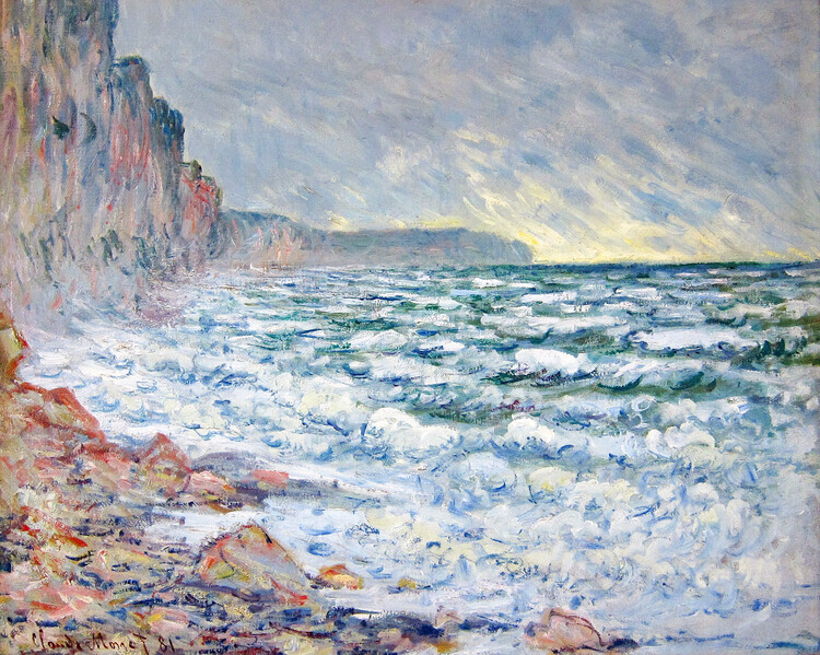 Claude Monet Plakát, Obraz - Fécamp, seaside, Claude Monet, 40 × 30 cm